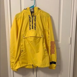 Bright Yellow Rain Coat/Wind Breaker